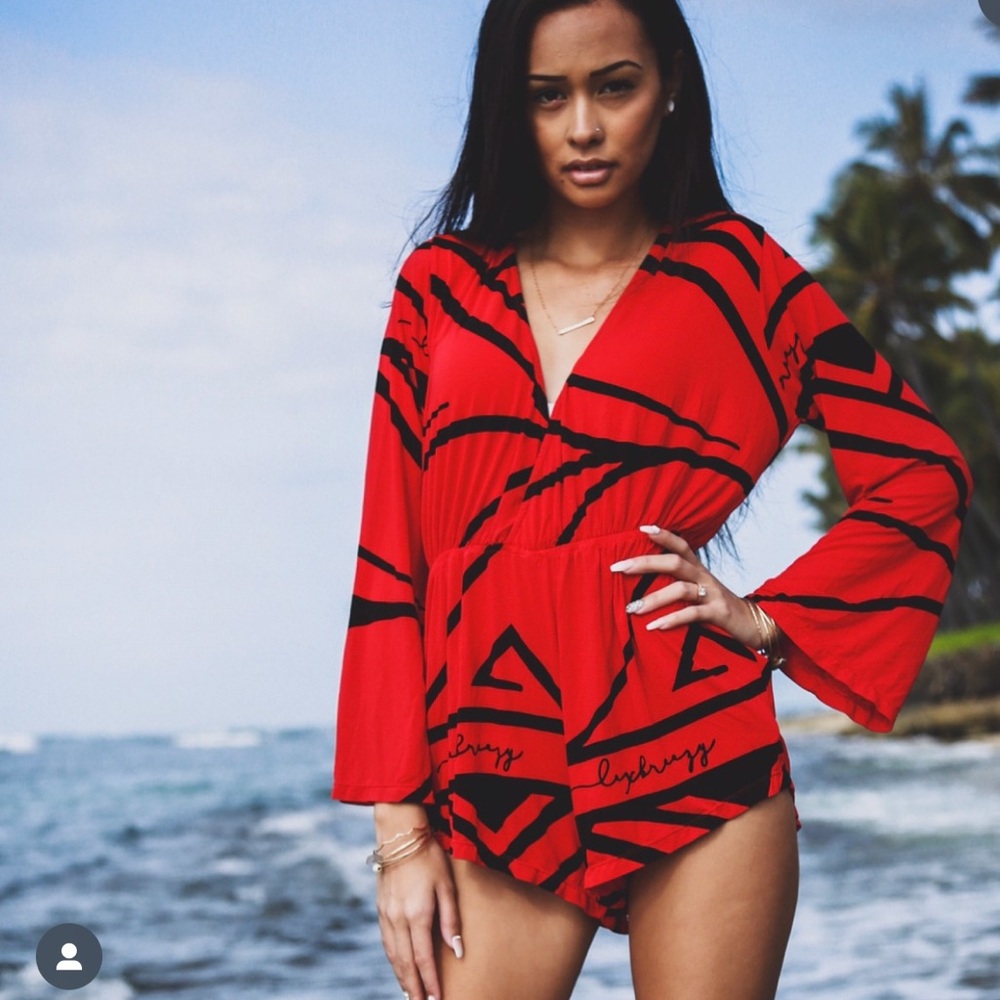Lexbreezy Hawaii Romper Large
